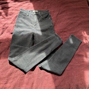 Madewell Washed Black Curvy High-Rise Skinny in 26T